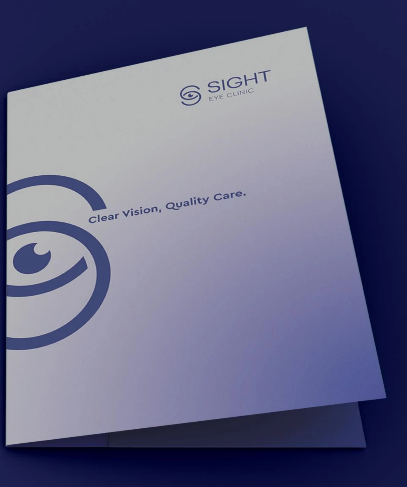 Sight presentation folder mockup