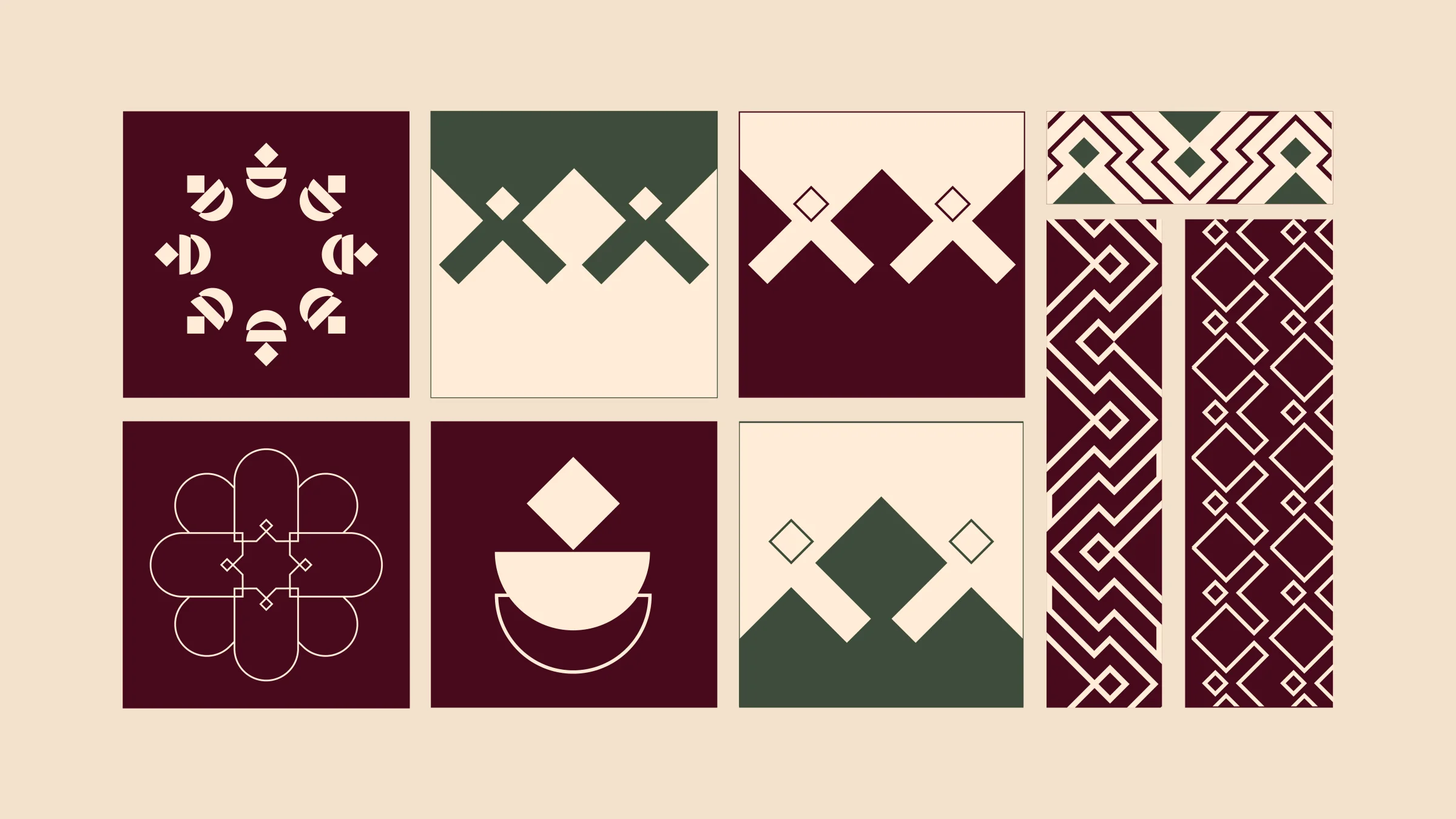 ERTH graphic language expanded into a scalable pattern system