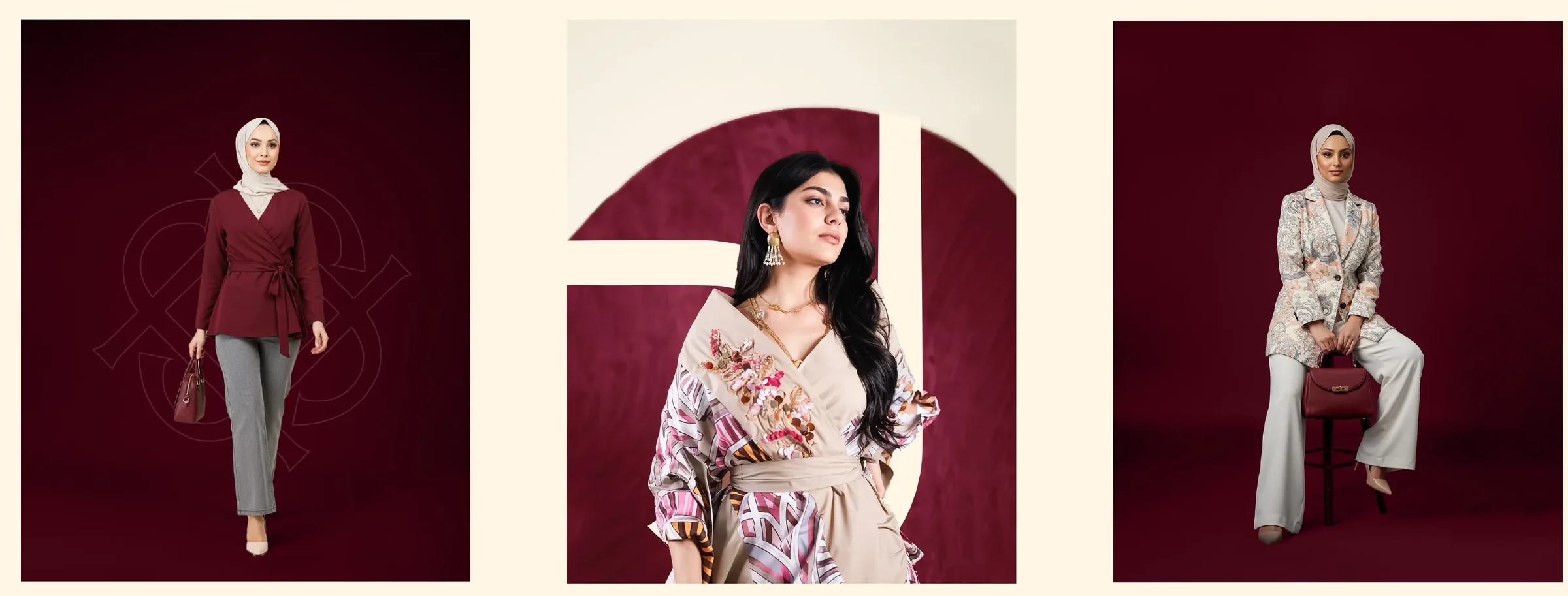 Jovana photography direction across three portraits